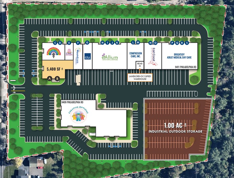 More Photos Of 9409 B Philadelphia Rd, Rosedale Land For Lease