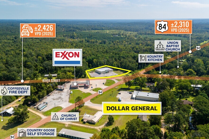 More Photos Of 365 River St E, Coffeeville Freestanding For Lease