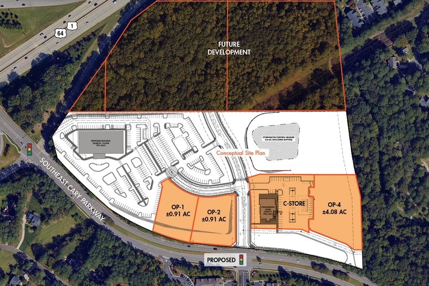Primary Photo Of 100 Cary Pky, Cary Land For Lease