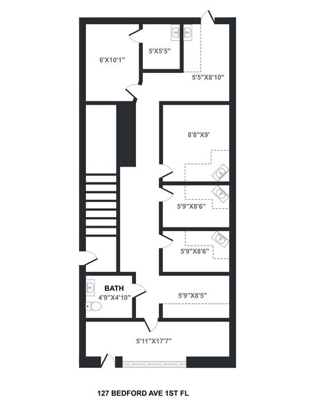 More Photos Of 127 Bedford Ave, Brooklyn Storefront Retail Office For Lease