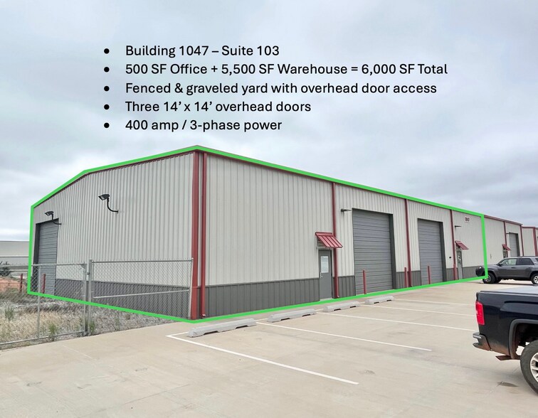 More Photos Of 1031 Thunderbird Lane, Mustang Warehouse For Lease