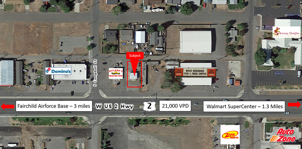 Primary Photo Of 12518 W Us-2 Hwy, Spokane Freestanding For Lease