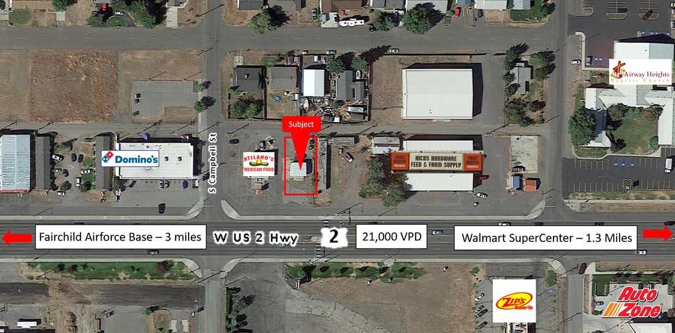 More Photos Of 12518 W Us-2 Hwy, Spokane Freestanding For Lease