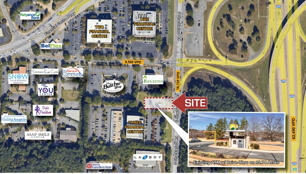 More Photos Of 900 S Shackleford Rd, Little Rock Land For Lease