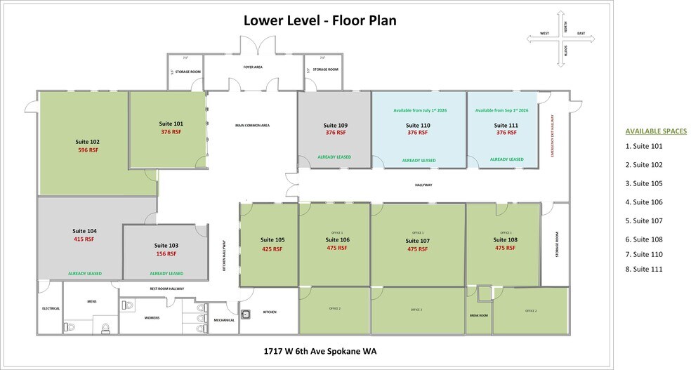 More Photos Of 1717 W 6th Ave, Spokane Medical For Lease