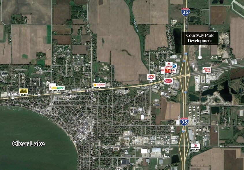 More Photos Of Interstate 35 @ Highway 18, Clear Lake Land For Sale