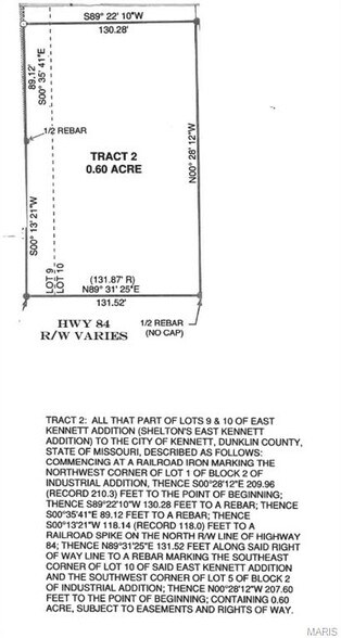 More Photos Of 0 First and Cedar St, Kennett Land For Sale