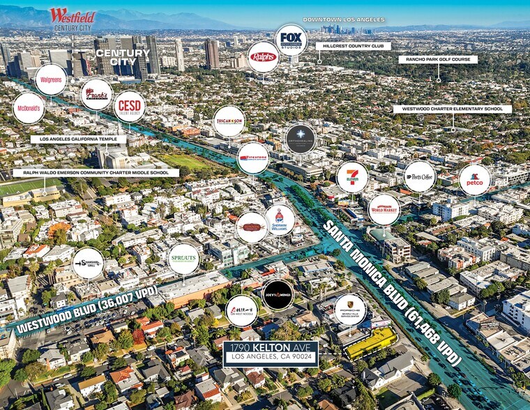 More Photos Of 1790-1796 Kelton Ave, Los Angeles Storefront For Sale