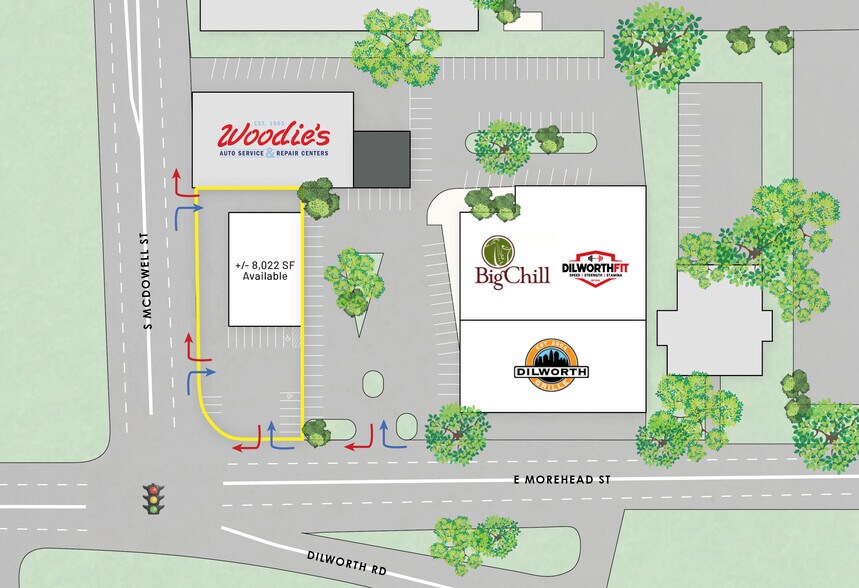 More Photos Of 919 S Mcdowell St, Charlotte Freestanding For Lease