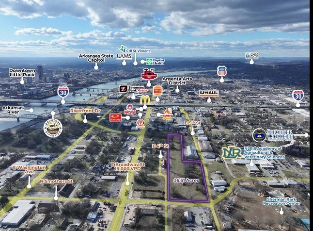 Primary Photo Of E 5th St and N Smothers st, North Little Rock Land For Sale