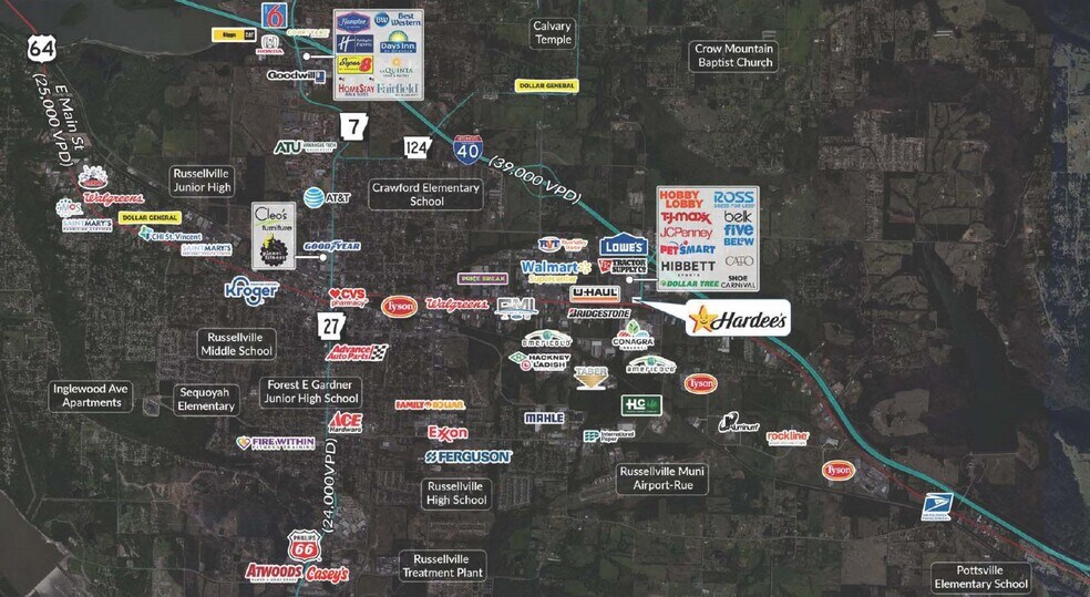 More Photos Of 3097 E Main St, Russellville Fast Food For Sale