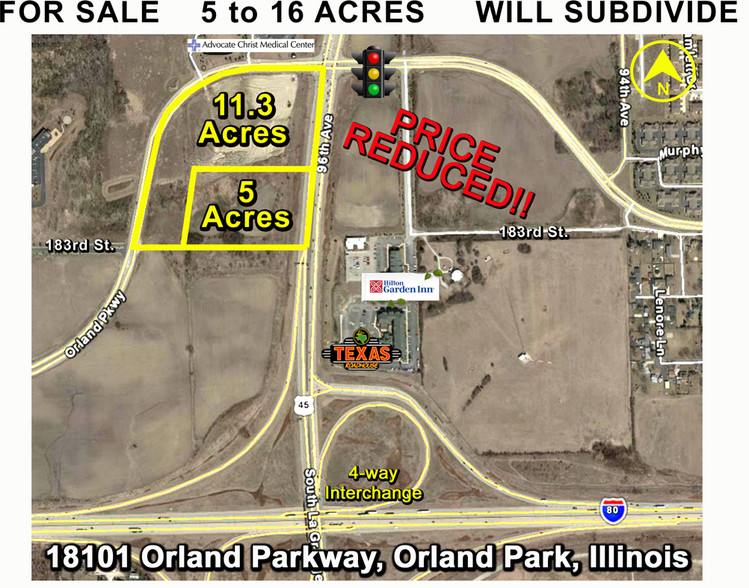 Primary Photo Of 18200 Orland Pky, Orland Park Land For Sale