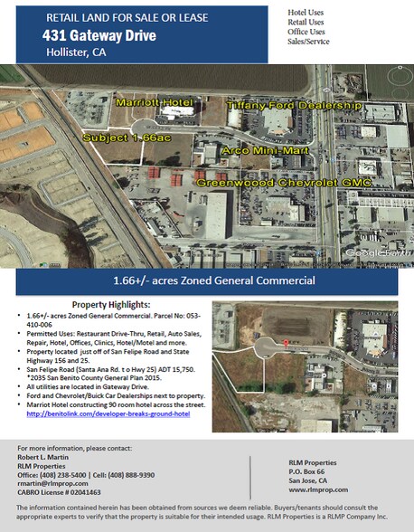 More Photos Of 311 Gateway Dr, Hollister Land For Sale