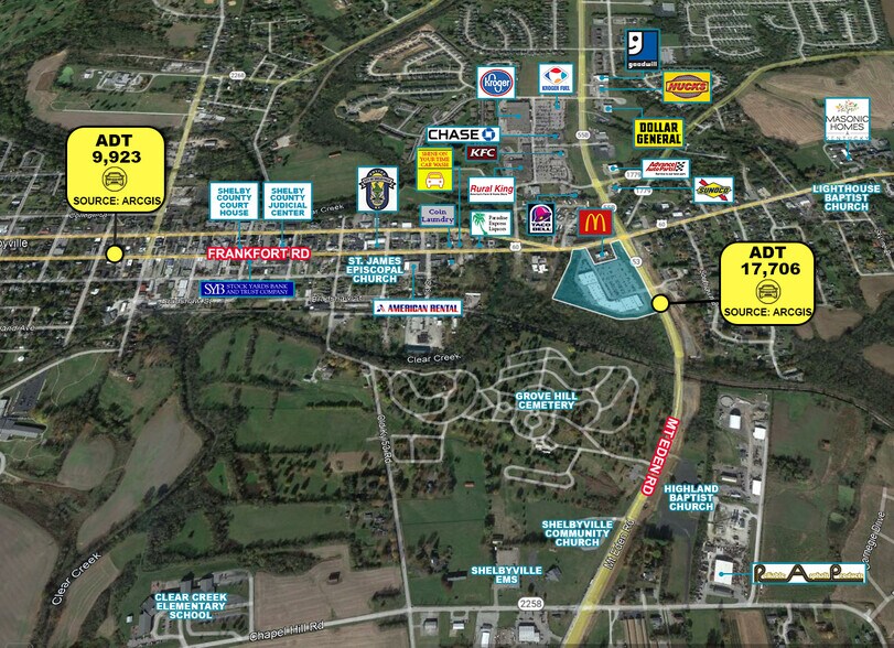 More Photos Of 150-198 Frankfort Rd, Shelbyville General Retail For Sale