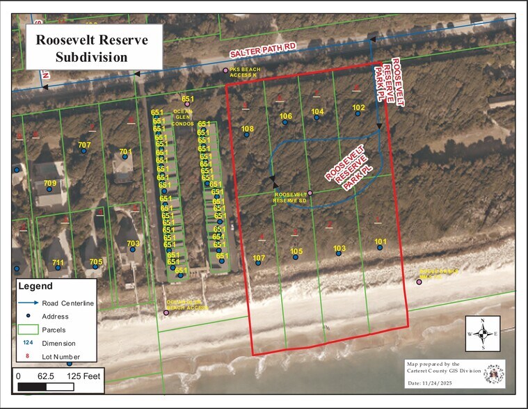 Primary Photo Of 104 Roosevelt dr, Pine Knoll Shores Land For Sale