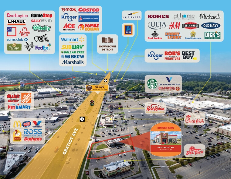 More Photos Of 32435 Gratiot Ave, Roseville Fast Food For Sale