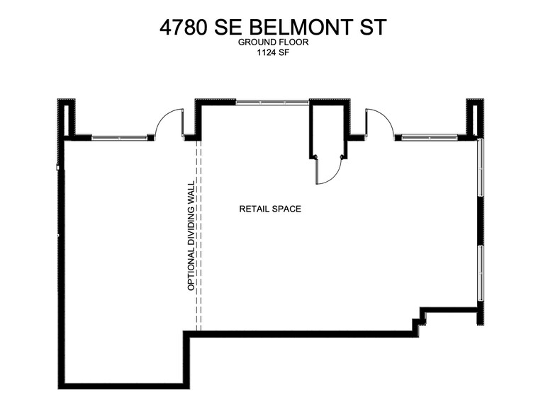 More Photos Of 4780 SE Belmont St, Portland Storefront Retail Residential For Lease