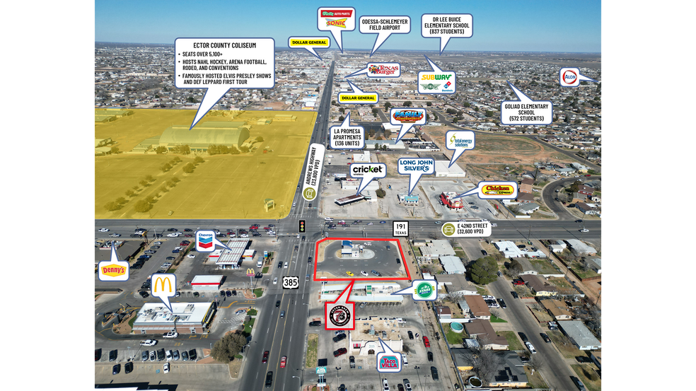 More Photos Of 3838 Andrews Hwy, Odessa Service Station For Sale