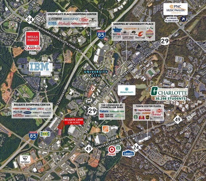 More Photos Of 8145 Ikea Blvd, Charlotte Land For Sale