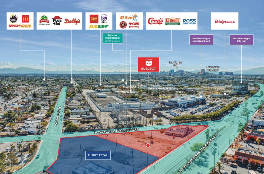 More Photos Of NEC Las Vegas Blvd. & Carey Ave., North Las Vegas Convenience Store For Sale