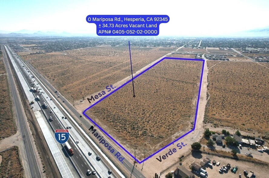 More Photos Of 34.73-Acres Mariposa Rd & I-15 FWY, Hesperia Land For Sale