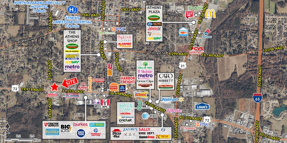 Primary Photo Of Hwy 72 & Hines Street, Athens Land For Sale
