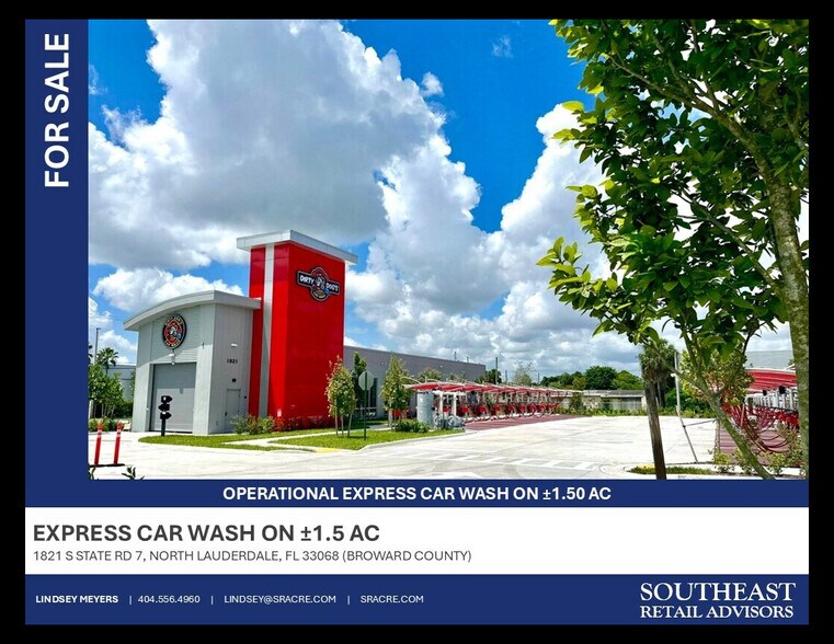 Primary Photo Of 1821 S State Road 7, North Lauderdale Carwash For Sale