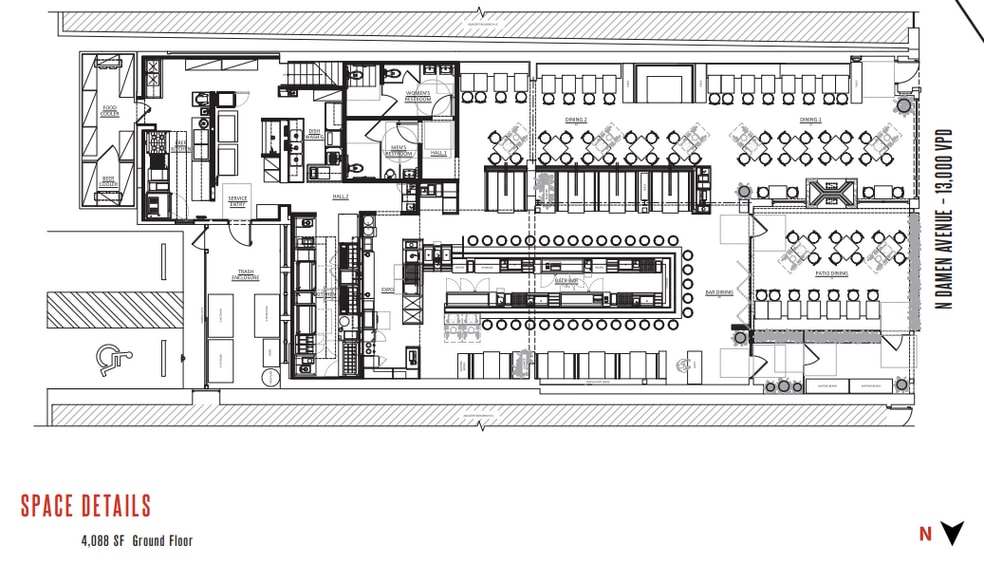 More Photos Of 1635-1637 N Damen Ave, Chicago Storefront For Sale