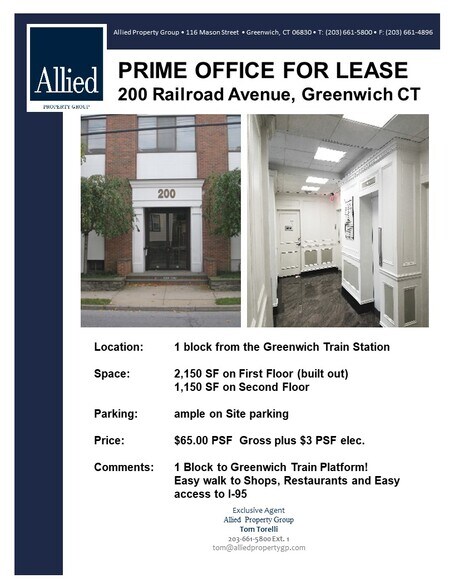 More Photos Of 200 Railroad Ave, Greenwich Office For Lease