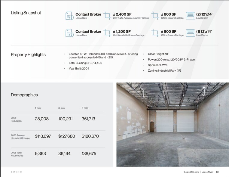 More Photos Of 7770 Duneville St, Las Vegas Distribution For Lease