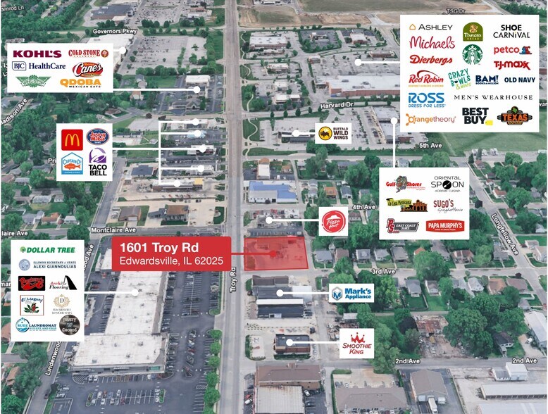 More Photos Of 1601 Troy Rd, Edwardsville Land For Lease
