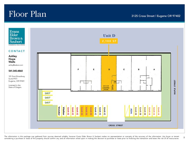 More Photos Of 3125 Cross St, Eugene Warehouse For Lease