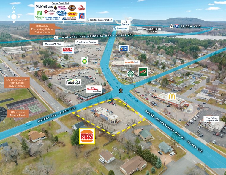 More Photos Of 6003 Business Highway 51 S, Schofield Fast Food For Sale