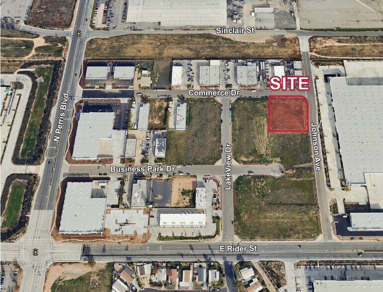 Primary Photo Of SEQ Commerce St & Lakeview Ave St, Perris Land For Sale