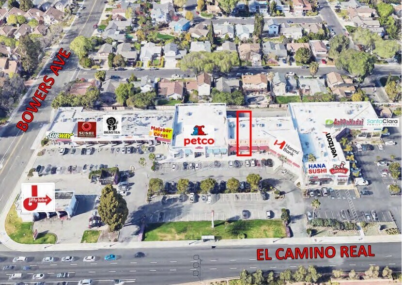 More Photos Of 2765-2775 El Camino Real, Santa Clara Freestanding For Lease