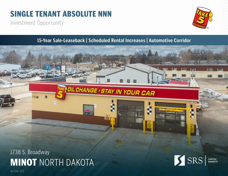 Primary Photo Of 1738 S Broadway, Minot Service Station For Sale