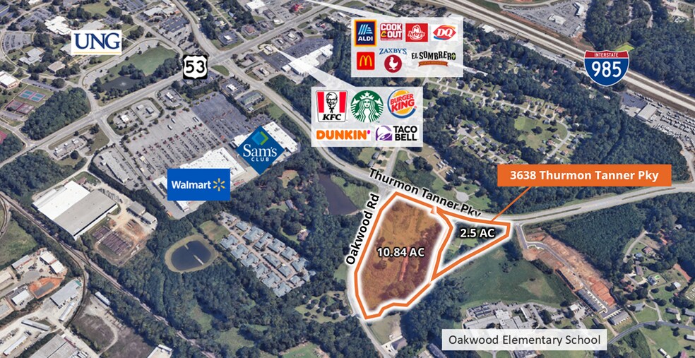 Primary Photo Of 3638 Thurmon Tanner Pkwy, Oakwood Land For Sale
