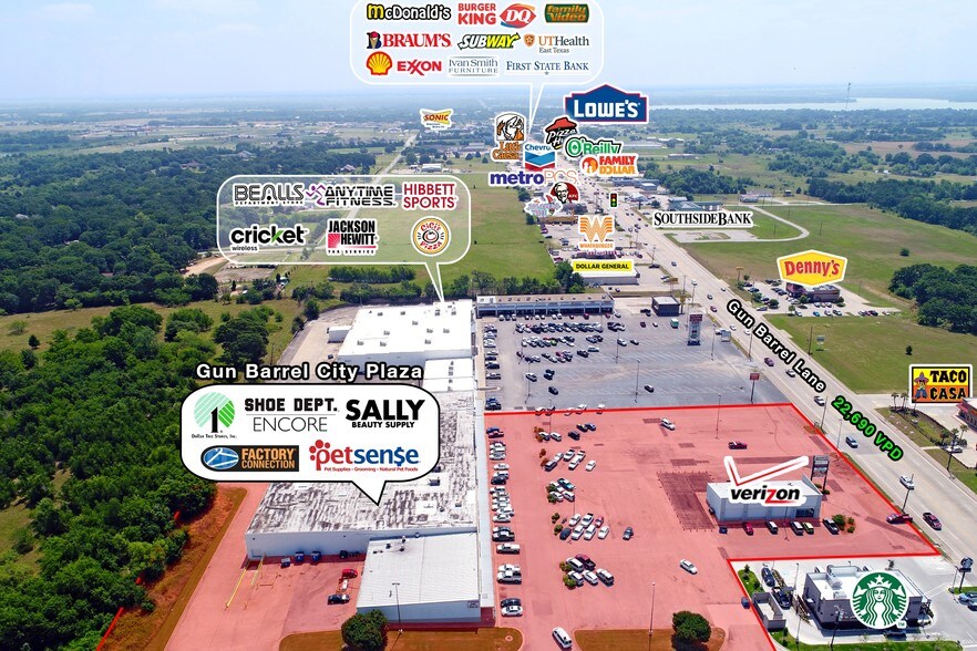 More Photos Of 1020-1112 W Main St, Gun Barrel City Freestanding For Lease