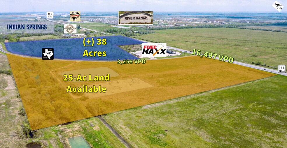 More Photos Of SWC 146 Fm 1413, Dayton Land For Sale