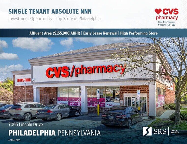 Primary Photo Of 7065 Lincoln Dr, Philadelphia Drugstore For Sale