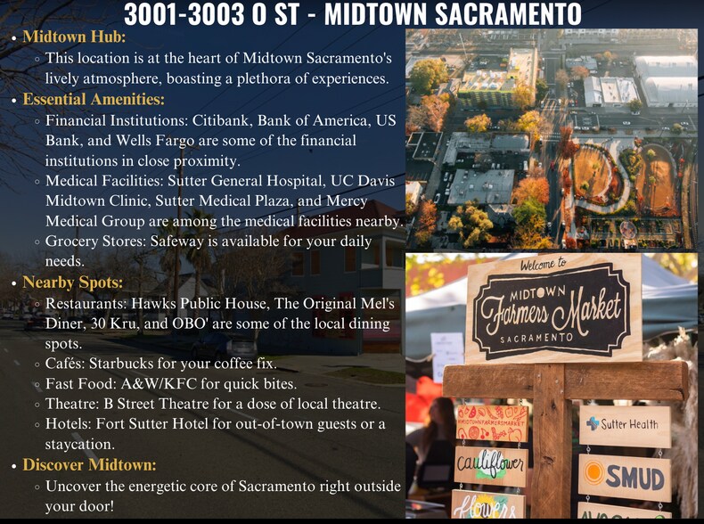 More Photos Of 3001-3003 O St, Sacramento Storefront Retail Residential For Sale