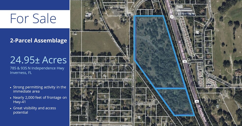 Primary Photo Of 785 & 935 N Independence Hwy, Inverness Land For Sale