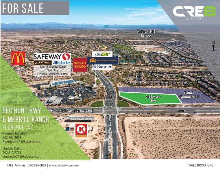 Primary Photo Of SEC Hunt Hwy & Merrill Ranch Parkway, Florence Land For Sale
