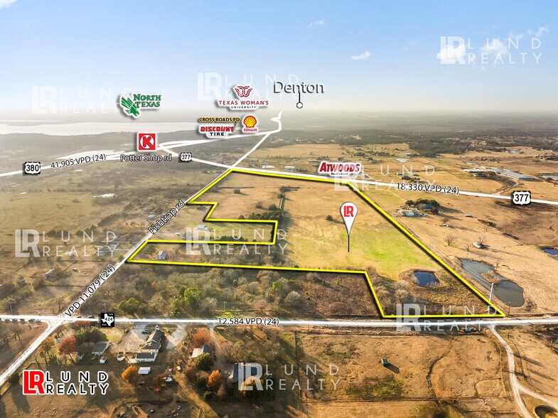 More Photos Of 65.8 Ac CORNER US-377 & Fishtrap Rd & FM-424, Cross Roads Land For Sale