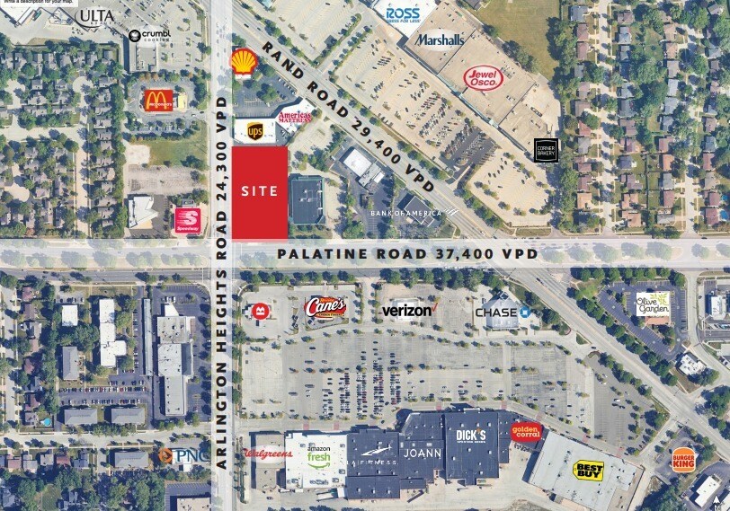 Primary Photo Of 200 E Palatine Rd, Arlington Heights Land For Lease
