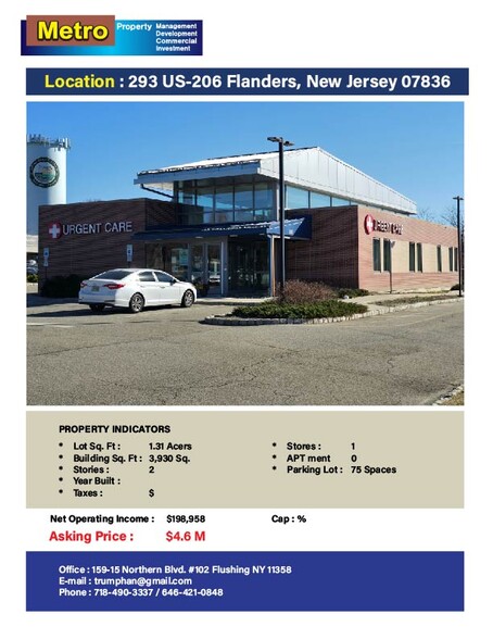 Primary Photo Of 293 US Hwy 206, Flanders General Retail For Sale