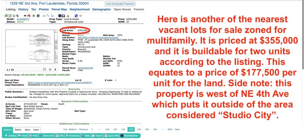 More Photos Of 1219 NE 5th Ter, Fort Lauderdale Land For Sale