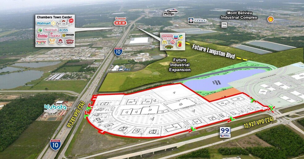More Photos Of NWC I-10 and Grand Parkway, Mont Belvieu Unknown For Lease