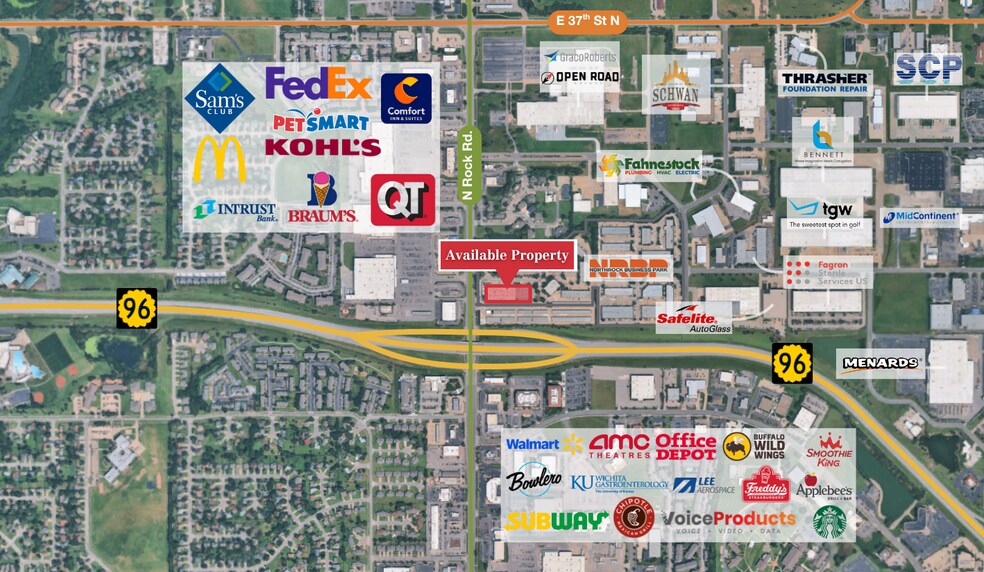 More Photos Of 3450 N Rock Rd, Wichita Flex For Lease
