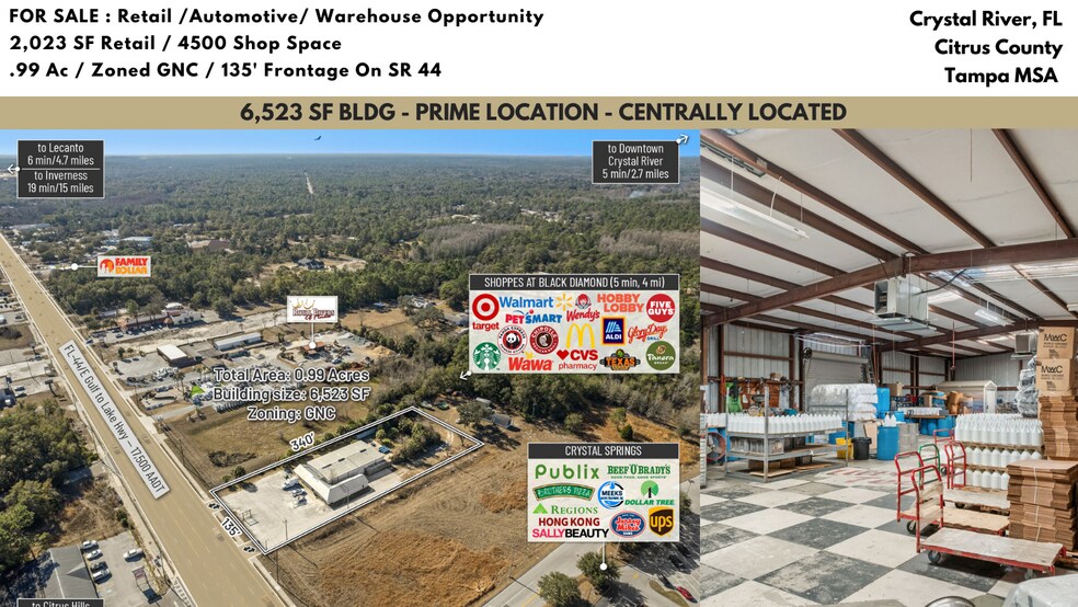 Primary Photo Of 6680 W Gulf To Lake Hwy, Crystal River Auto Repair For Sale
